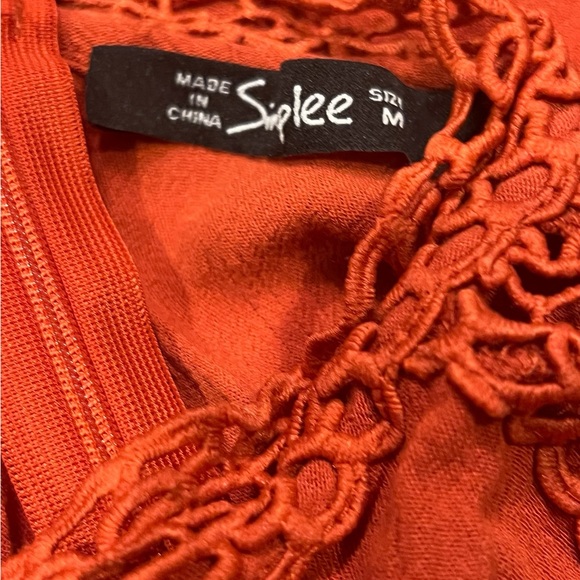 Orange Ruffle Dress - Picture 6 of 6